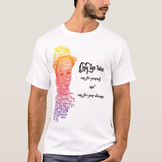 T-shirt you only live twice (Devant)