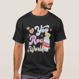 T-shirt You Roc My World Funny ICU CRNA Nurse Happy Valent
