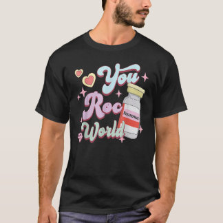 T-shirt You Roc My World  Valentines Day Hearts Love Nursi