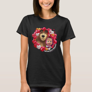 T-shirt You will be my Valentine Masha and the Bear