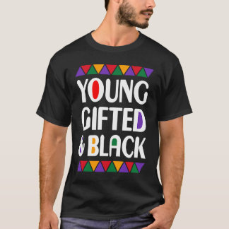 T-shirt Young ed And Black Afro Black History Month Melani