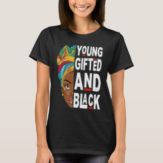 T-shirt Young ed And Black Afro Black History Month Melani