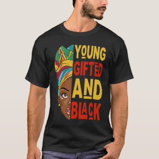 T-shirt Young ed And Black Afro Black History Month Melani