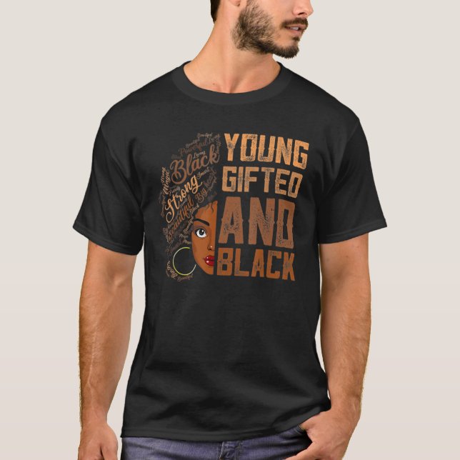 T-shirt Young ed And Black History Month African Melanin W (Devant)