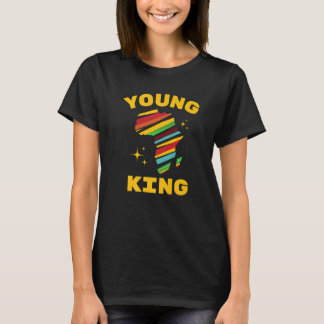 T-shirt Young King Colorful African American Black History