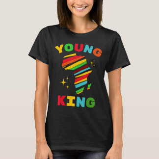 T-shirt Young King Colorful African American Black History