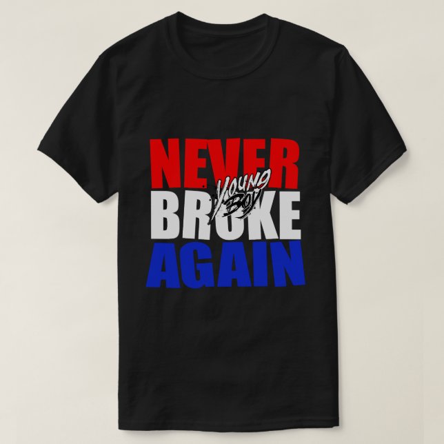 T-shirt Young Shawty n'a plus jamais rompu (Design devant)