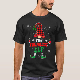 T-shirt Youngest Elf Shirts Matching Group Christmas Pajam