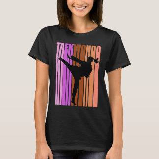 T-shirt Younggirls Retro Karate Anniversaire Rouge Blanc B