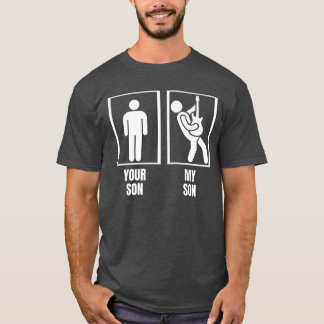 T-shirt Your Son My Son Bass Guitar Dad Mom Funny Bass Pla