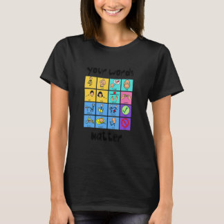 T-shirt Your Words Matter Slp Squad Speech Language Pathol