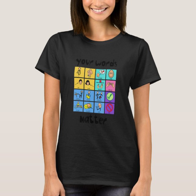 T-shirt Your Words Matter Slp Squad Speech Language Pathol (Devant)