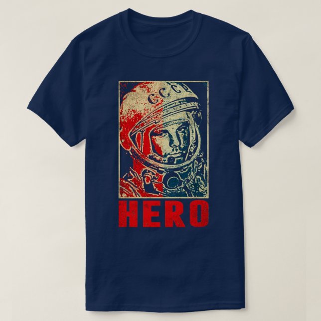 T-shirt Youri Gagarine astronaute soviétique de cosmonaute (Design devant)