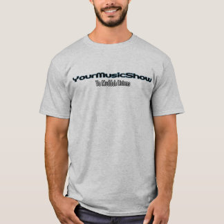 T-shirt YourMusicShow avec le gris de slogan