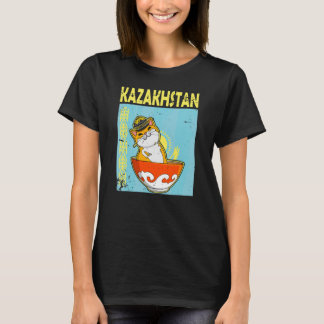 T-shirt Yourte République du Kazakhstan Qazaqstan drapeau 