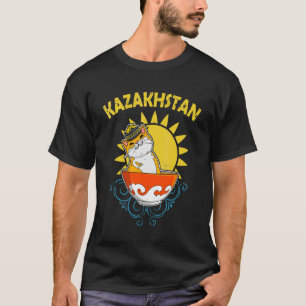 T-shirt Yourte République du Kazakhstan Qazaqstan drapeau