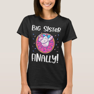 T-shirt Youth Big Sister Finally dabbing Unicorn for girl