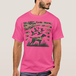 T-shirt Youth Camo Mallard Duck Hunting Dog Camouflage Ame