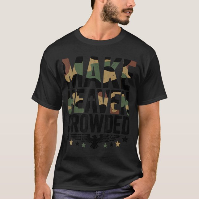 T-shirt Youth Make Heaven Crowded Camouflage Jesus Camo Ch (Devant)