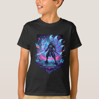 T-shirt Youth Neo Shogun Samurai Kitsune Neon Tee