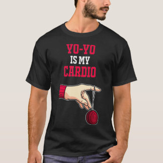T-shirt Yoyo est My Cardio Funny Hobby Retro 90s