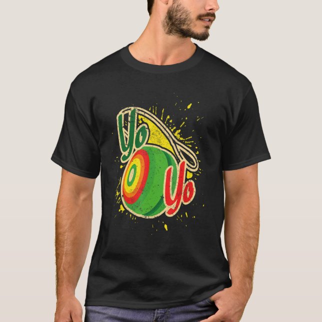 T-shirt Yoyo Graphic I Exercice Cool Yoyo Compétences Mont (Devant)