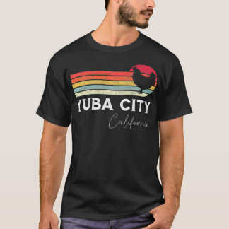 T-shirt Yuba City California Retro Chicken Lover Souvenir