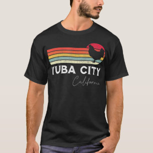T-shirt Yuba City California Retro Chicken Lover Souvenir