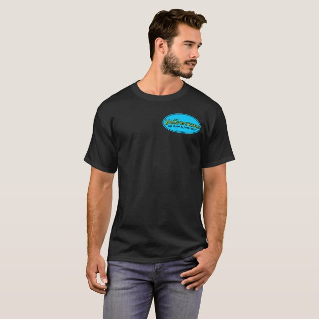 T-shirt YUCAP - Le décalque sur l'avant et l'ours gris (Devant entier)