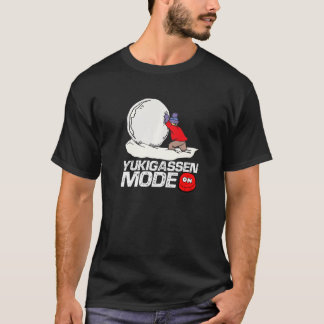 T-shirt Yukigassen Mode On Snowball Fighting Snow Battle P