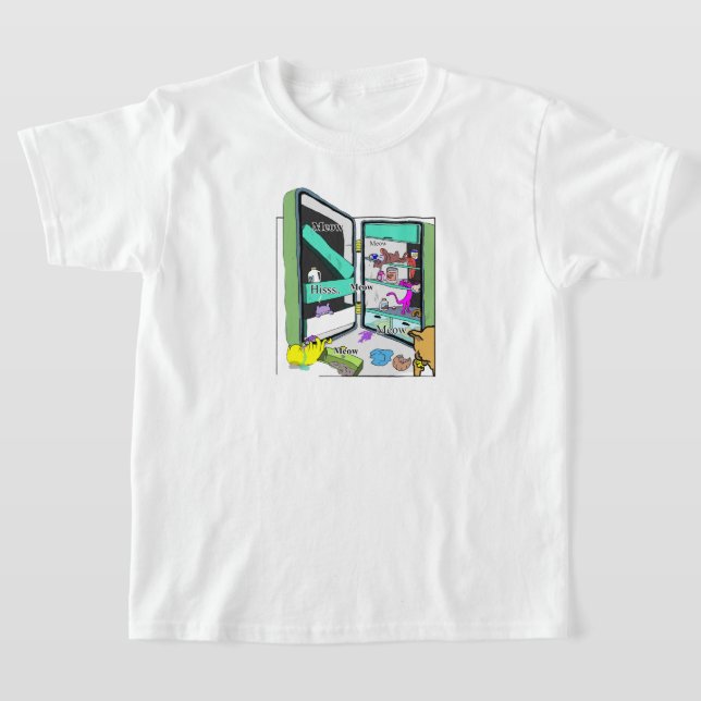 T-shirt Yum-yum kitty cat (Poser)