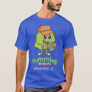 T-shirt Yummies Yaourt congelé yaourt, teas boba couleur f