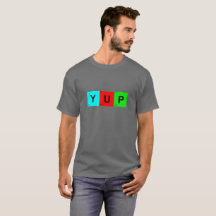 T-shirt YUP Tableau périodique des éléments Carrés