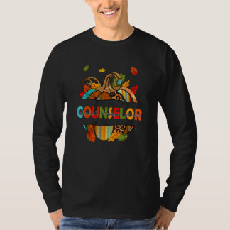 T-shirt Yyna Léopard Automne Thanksgiving Conseiller École