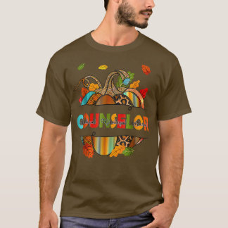 T-shirt YynA Leopard Automne Thanksgiving Conseiller Sc
