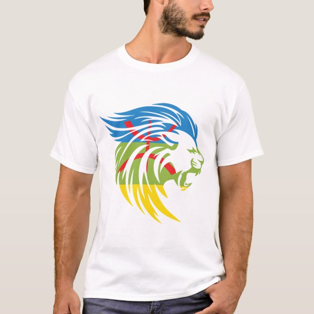 T-SHIRT Z AMAZIGH MON BEAU MOTIF DE LA CULTURE BER (Devant)