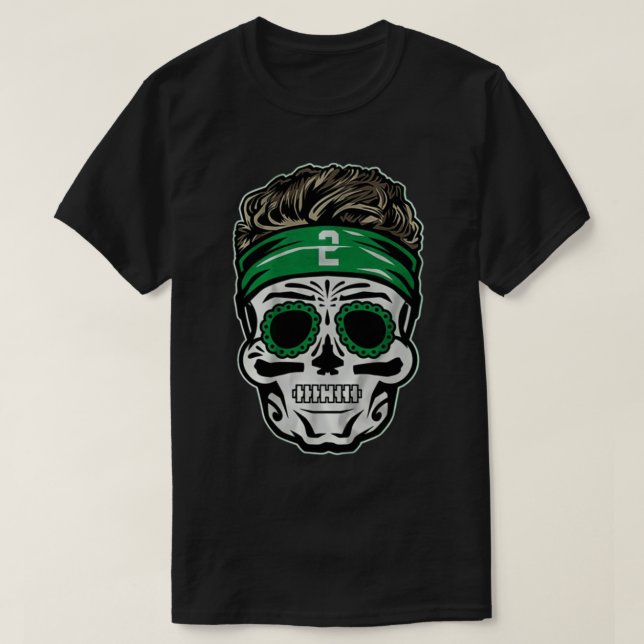 T-shirt Zach Wilson sugar skull     (Design devant)