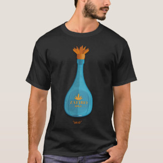 T-shirt Zafiro Anejo - Tee Fan Art avec Bouteille de Tequi