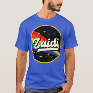 T-shirt Zaidi Arc En Ciel Dans L'Espace Style Vintage