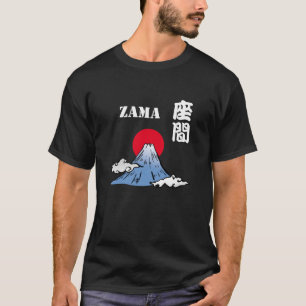 T-shirt ZAMA avec le Mont Fuji et le Soleil