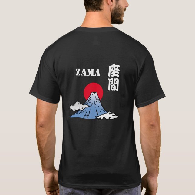 T-shirt ZAMA avec le Mont Fuji et le Soleil (Dos)