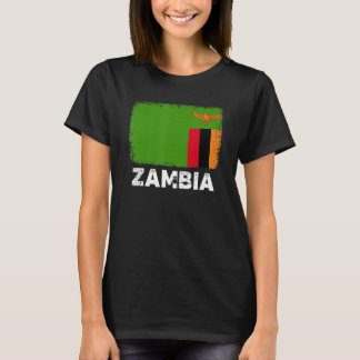T-shirt Zambia Flag   Support Zambian People Women Men  