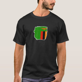 T-shirt Zambia Proud Zambian Flag 2