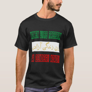 T-shirt Zan Zendegi Azadi Femmes Liberté Jin Jiyan Aza