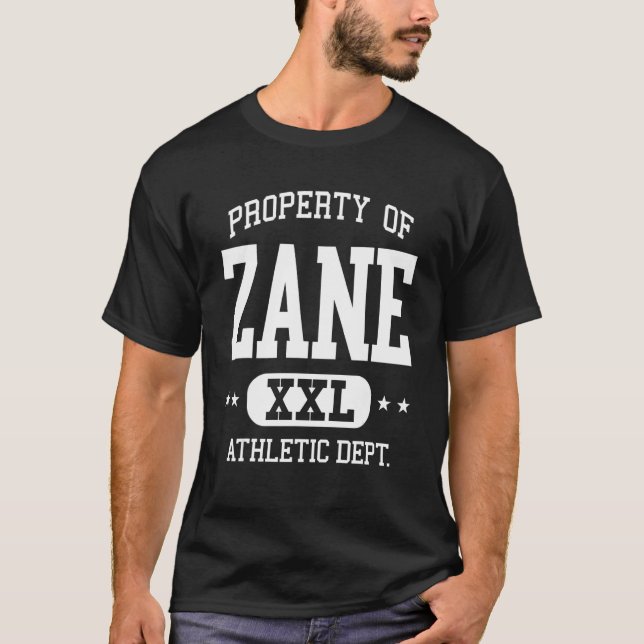 T-shirt Zane Retro Athletic Property Dept  1 (Devant)