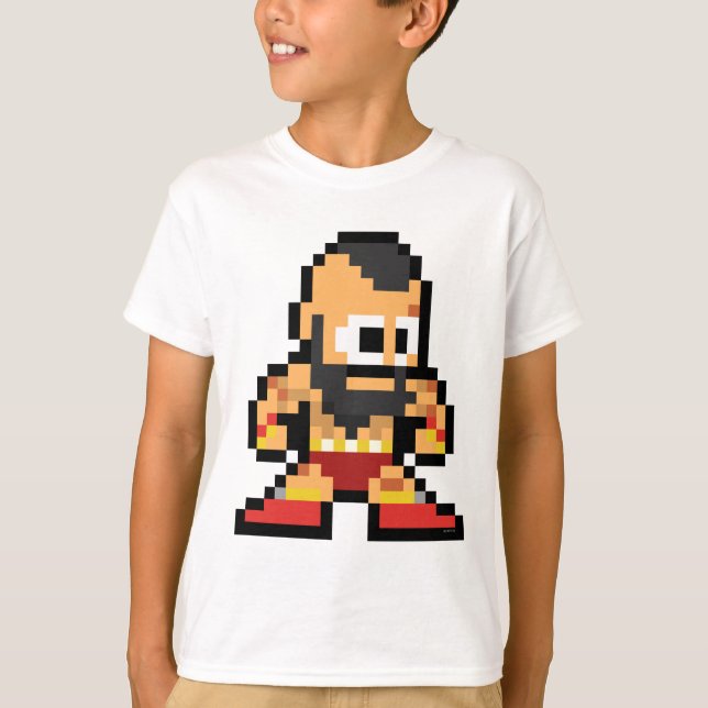 T-shirt Zangief 8 bits (Devant)
