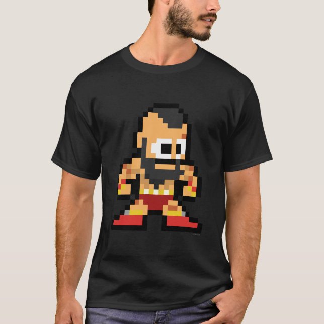 T-shirt Zangief à 8 bits (Devant)
