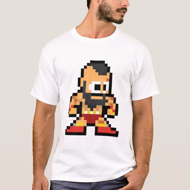 T-shirt Zangief à 8 bits (Devant)