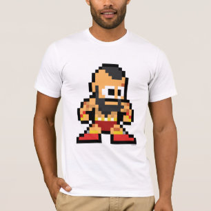 T-shirt Zangief à 8 bits