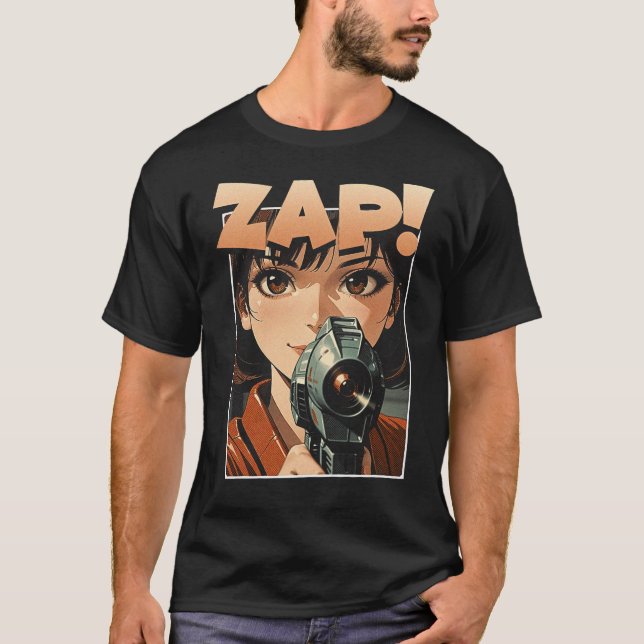 T-shirt Zap! Vintage Anime (Devant)
